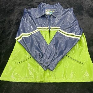 Neutratone Men's Blue and Green Windbreaker Jacket